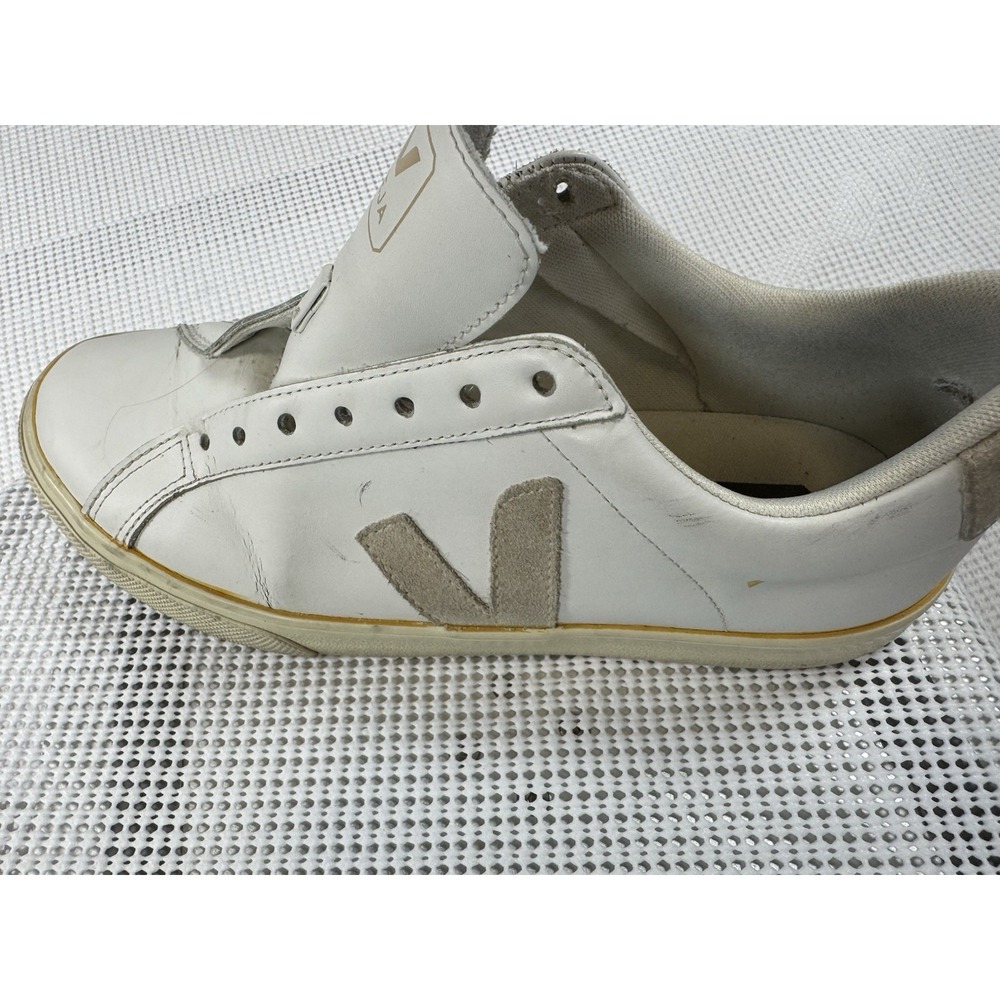 VEJA Esplar White Leather Sneakers Womens US 8 EU 39 Low Top EO0202335 - Picture 6 of 16